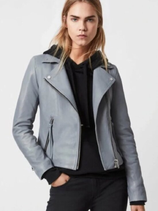 All Saints Jackets & Blazers - All Saints Dalby Biker Lamb Leather Jacket